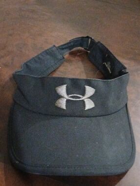 Under Armour Black Visor with Silver Logo